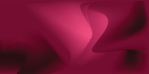 Abstract viva magenta background with smooth wavy texture background silk drapery concept. Wallpaper design for poster, presentation, website.
