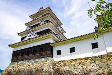 愛媛県大洲市の城、日本、5月