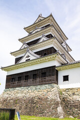 愛媛県大洲市の城、日本、5月