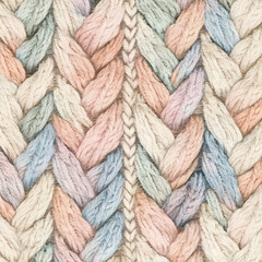 Pastel Braided Knit Texture 