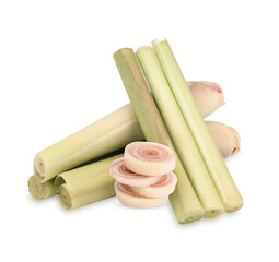 lemongrass sliced isolated on transparent background (.PNG)