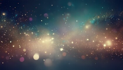 宇宙と銀河に輝くグリッター背景のイラスト素材。AIで生成