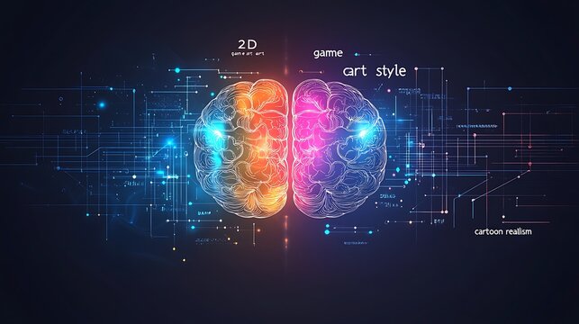 A colorful background with mathematical equations