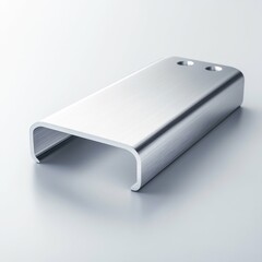 Fototapeta premium Precision Machined Aluminum Components with Minimalist Design