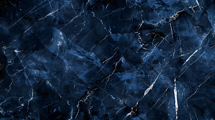 Dark blue marble texture with a navy color grunge backdrop, generative ai