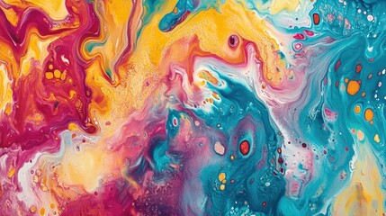 Vibrant spectrum paints abstract patterns