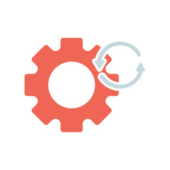 Icon a process, isolated against a clean background.