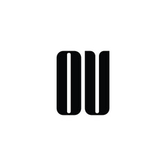 OV monogram logo design letter text name symbol monochrome logotype alphabet character simple logo
