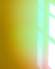 Multicolored light patterns and shadows on a wall in a sunlit room . Generative Artificial Intelligence