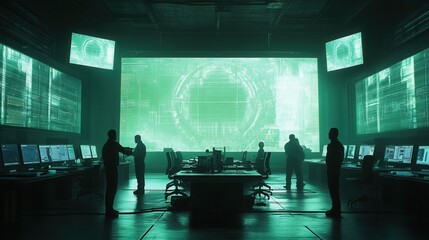 Intriguing Data Stream Visualization in a Futuristic Control Room
