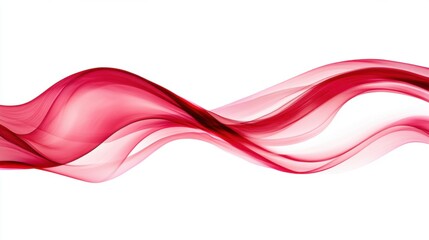 Abstract Red Wave Background