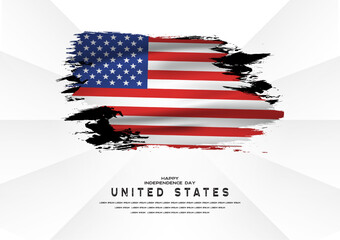 Happy Independence day united states, United States flag