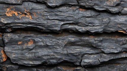 Dark Gray and Black Rock Texture