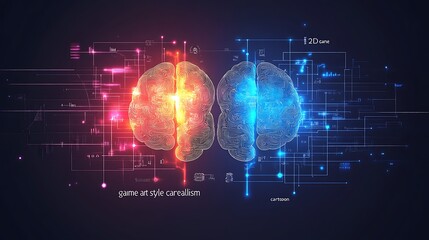 A colorful background with mathematical equations