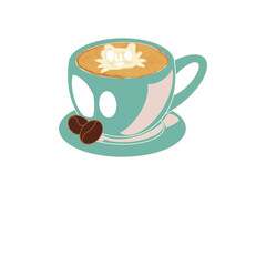 hand drawn and hand lettering animal and fruit and ghost