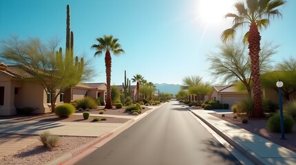Fototapeta premium Suburban Desert Landscape
