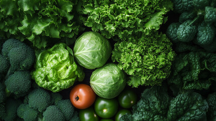 fresh vegetables on the market