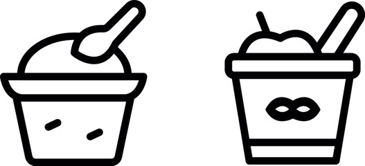 Yogurt Vector Icon Set - Fresh and Creative Dairy Graphics