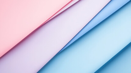 Fototapeta premium Minimalist gradient background in soft pastel colors, featuring smooth transitions between light blue, pink, and lavender tones, perfect for modern presentations