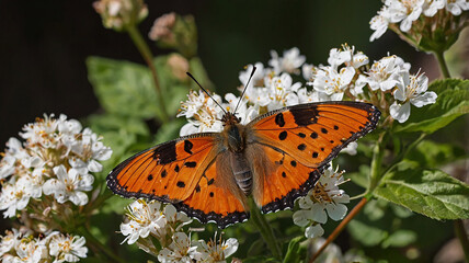 Obraz premium Close Up Black and orange viceroy butterfly