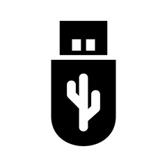 Vector usb flash drive vector icon