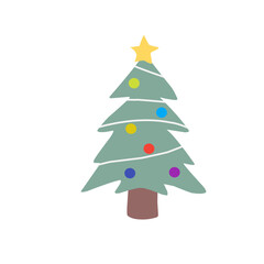 Christmas Tree vector icon