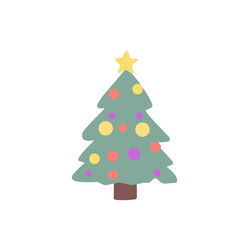 Christmas Tree vector icon