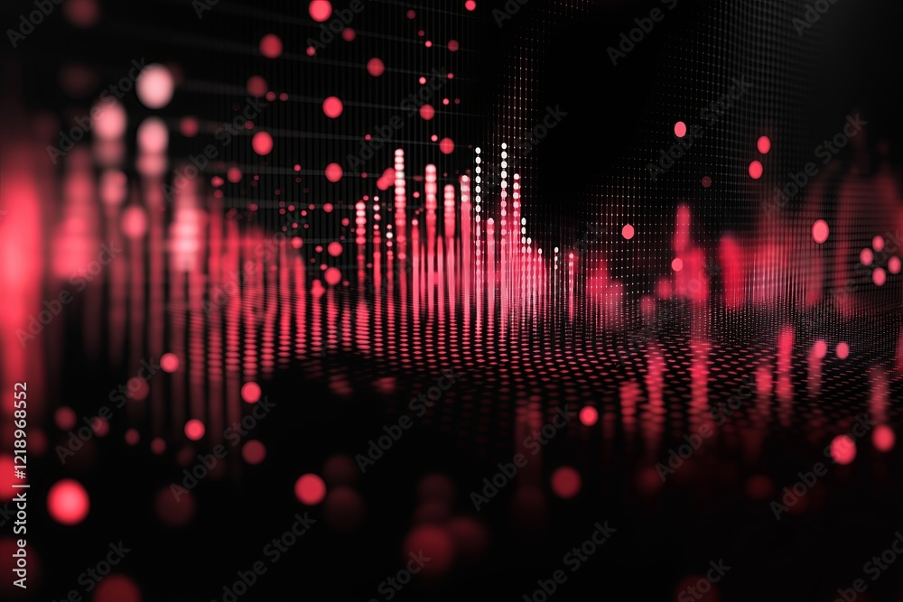 Poster visual beats synchronized to music