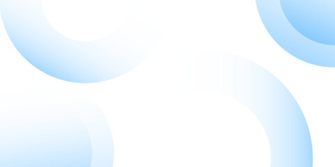 Obraz premium Abstract futuristic light blue banner with a gradient circle shapes and blur. Vector illustration for presentation design. Can be used for business, corporate, institution, party, festive, seminar.