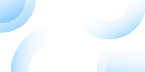 Abstract futuristic light blue banner with a gradient circle shapes and blur. Vector illustration for presentation design. Can be used for business, corporate, institution, party, festive, seminar.