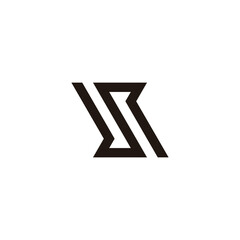 Letter S, speed, cool geometric symbol simple logo vector