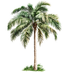 Palm tree, cutout, detailed cutout of palm tree, palm tree, graphic cutout, palm tree cutout design, realistic cutout of palm tree, on a transparent backgrounds