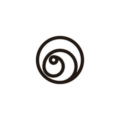 Flower, outline geometric symbol simple logo vector