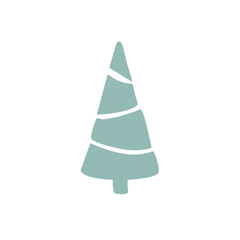 Christmas Tree vector silhouette 