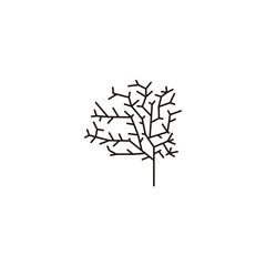 Tree, illustration, epic geometric symbol simple logo vector © Amrah