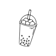 bubble tea icon illustration