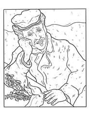 Vincent Van Gogh Coloring book/ CBnumb-mini masters