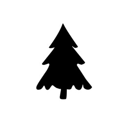 Christmas Tree Silhouette icon