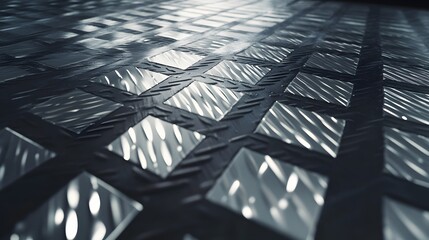 Abstract Metal Texture Background Grey Diamond Pattern