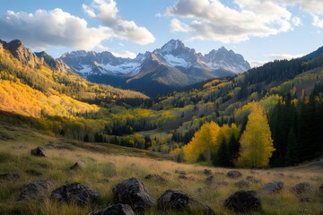 autumn in the mountains, Generative AI