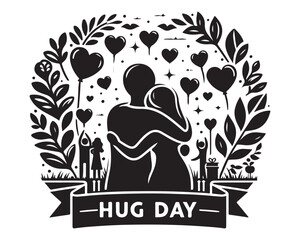 Fototapeta premium Hug Day 5.eps