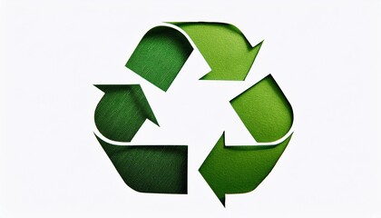 Obraz premium recycle symbol on white background
