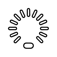 Obraz premium simple black loading spinner icon