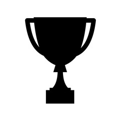 Trophy Cup Silhouette. Trophy Cup vector illustration.