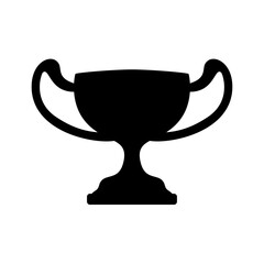 Trophy Cup Silhouette. Trophy Cup vector illustration.