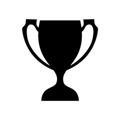 Trophy Cup Silhouette. Trophy Cup vector illustration.
