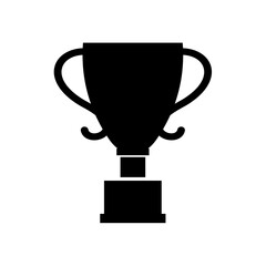 Trophy Cup Silhouette. Trophy Cup vector illustration.