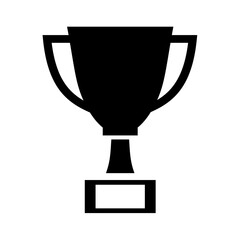 Trophy Cup Silhouette. Trophy Cup vector illustration.