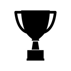 Trophy Cup Silhouette. Trophy Cup vector illustration.