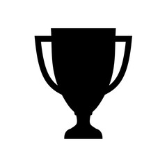 Trophy Cup Silhouette. Trophy Cup vector illustration.